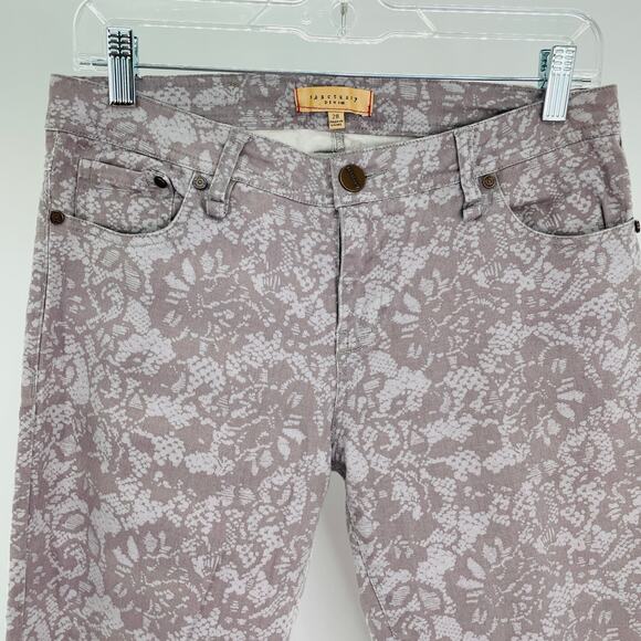 Sanctuary Denim XP453G24 Gray Floral Lace Skinny Casual Stretch Jeans 28 - Picture 4 of 11